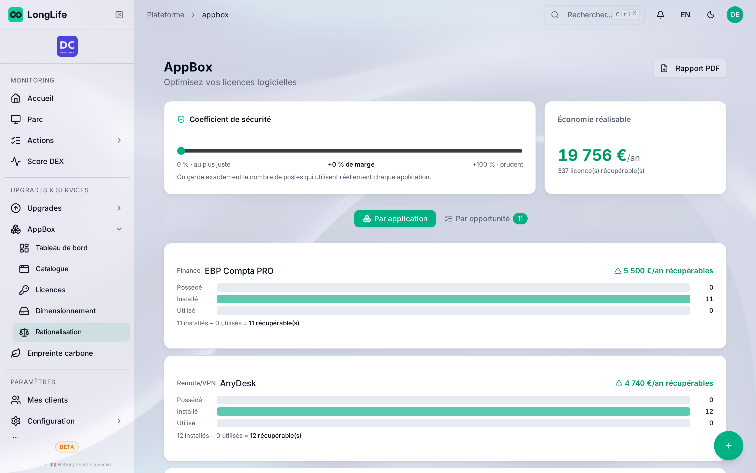 Rationalisation AppBox